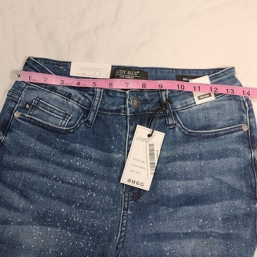 NWT Judy Blue women's mid  waist relaxed fit jeans size 5/27 - Picture 13 of 13